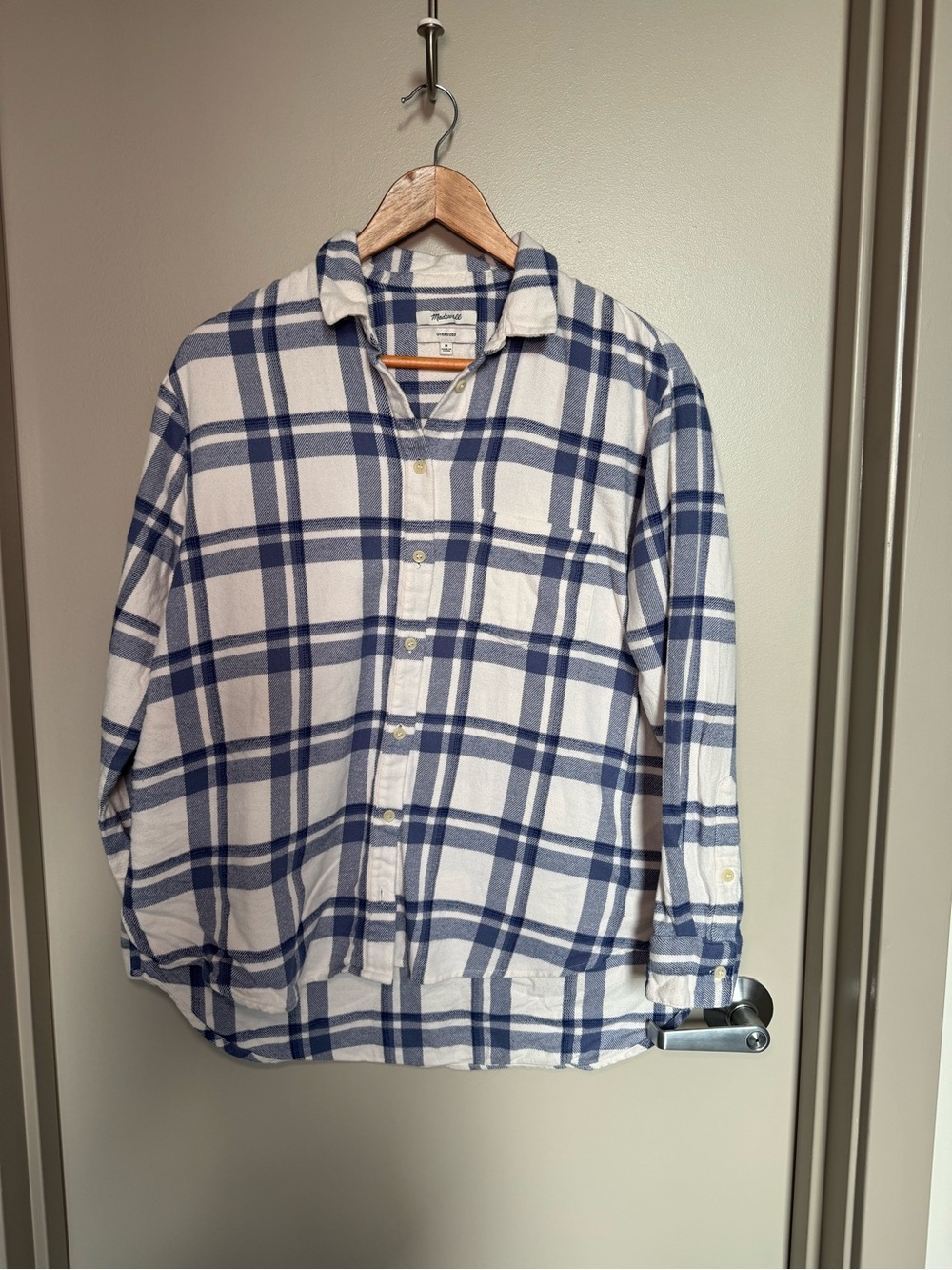 Madewell Flannel Oversized Ex-Boyfriend Shirt